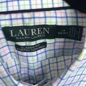 Lauren RL Button Down Plaid shirt
